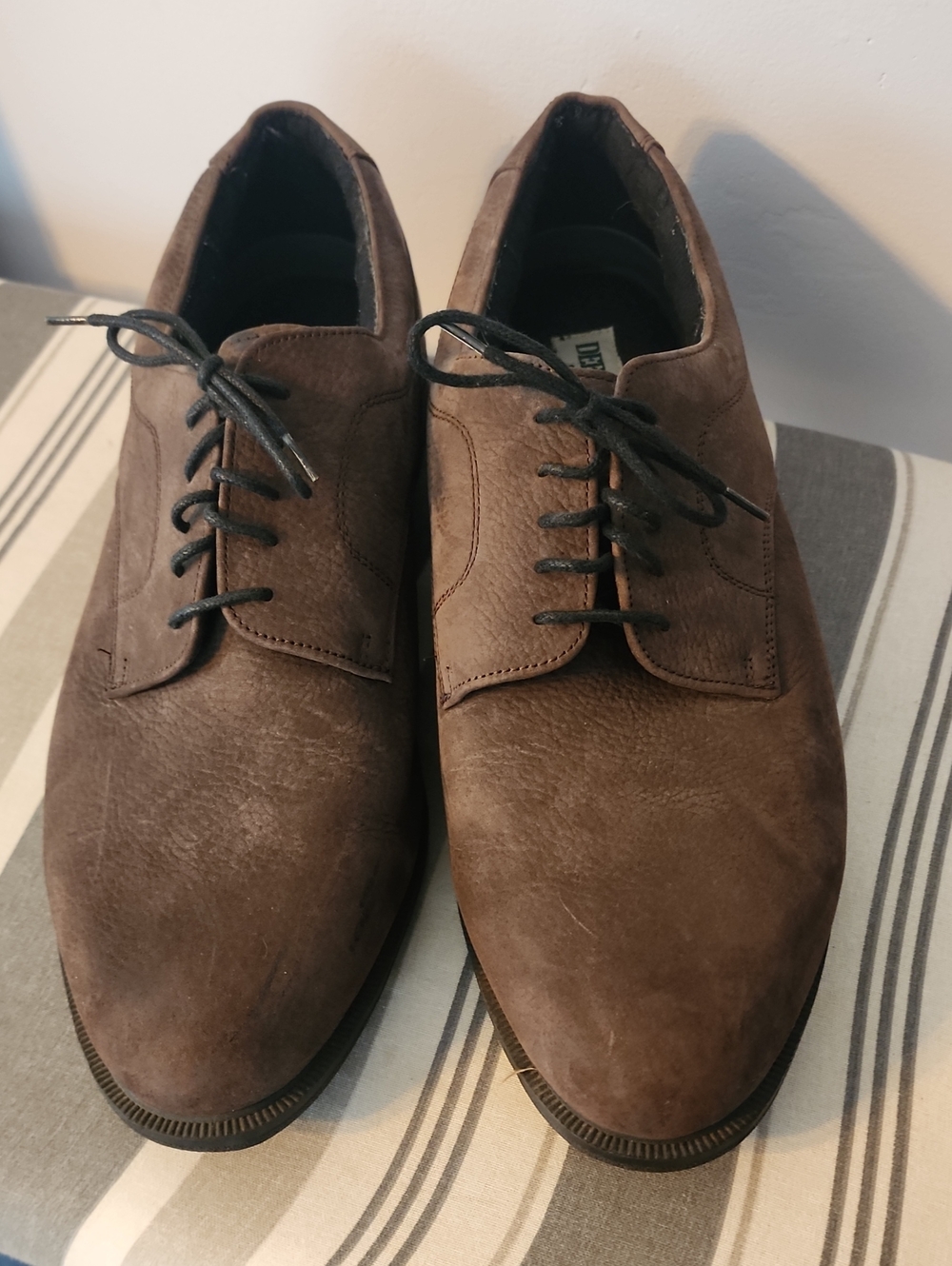 Deer Stags Men's Brown Suede Derby Lace-Up Shoes